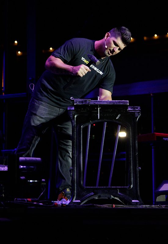 Josh Brewer on stage